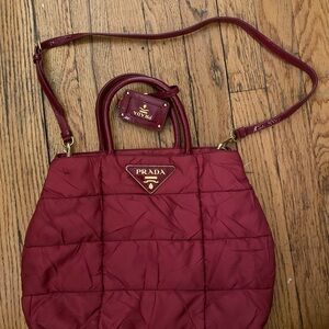 Prada Red Quilted Women's Bag